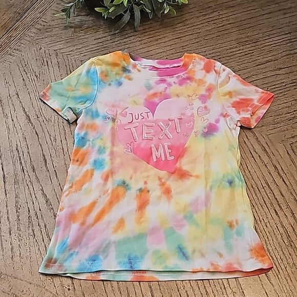 Tie dye just text me t shirt size 7/8 - Picture 1 of 5